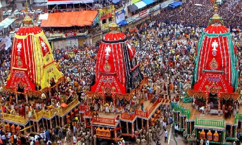 Puri Rath Yatra: दूसरे दिन फिर खिंचे रथ, उमड़ी भीड़