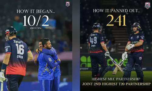 MLC 2026: वॉशिंगटन फ्रीडम की जीत, MI न्यूयॉर्क टूर्नामेंट से बाहर MLC 2026: वॉशिंगटन फ्रीडम की जीत, MI न्यूयॉर्क टूर्नामेंट से बाहर