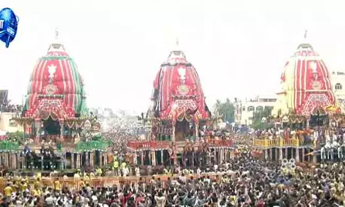 Puri जगन्नाथ रथ यात्रा में भक्तों की उमड़ी भीड़ Puri जगन्नाथ रथ यात्रा में भक्तों की उमड़ी भीड़