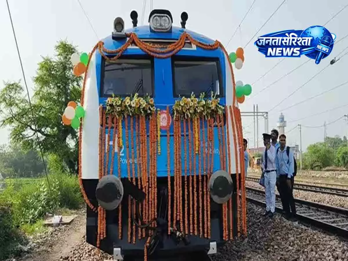 हरियाणा में इतिहास: जींद पहुंची भारत की पहली हाइड्रोजन ट्रेन हरियाणा में इतिहास: जींद पहुंची भारत की पहली हाइड्रोजन ट्रेन