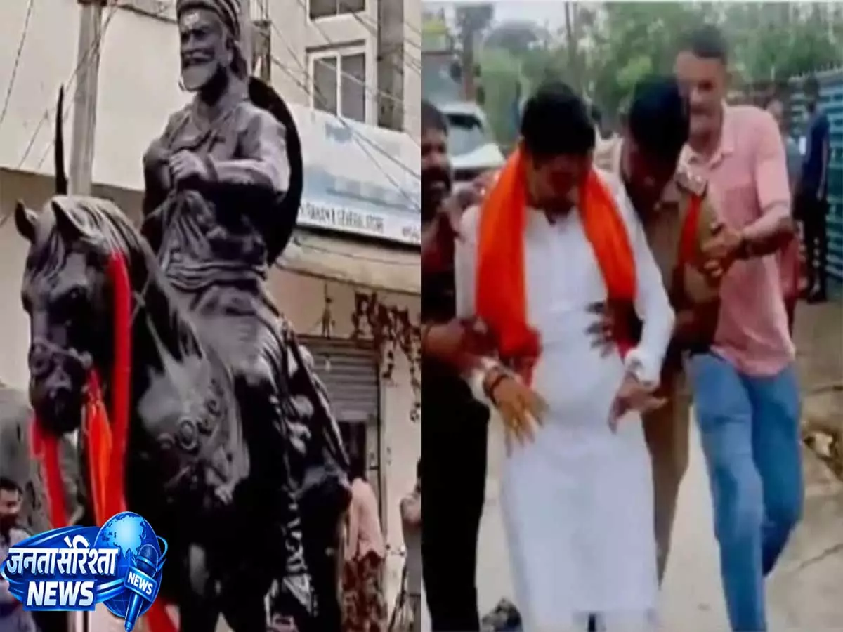 तेलंगाना के वारंगल में शिवाजी प्रतिमा विवाद से माहौल गरम, सुरक्षा व्यवस्था कड़ी तेलंगाना के वारंगल में शिवाजी प्रतिमा विवाद से माहौल गरम, सुरक्षा व्यवस्था कड़ी