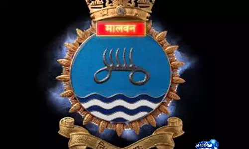 भारतीय नौसेना ने 22 जुलाई को कमीशनिंग से पहले INS मालवन का क्रेस्ट जारी किया भारतीय नौसेना ने 22 जुलाई को कमीशनिंग से पहले INS मालवन का क्रेस्ट जारी किया