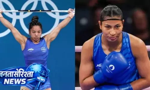 कॉमनवेल्थ गेम्स: भारत की ध्वजवाहक बनीं मीराबाई और लवलीना कॉमनवेल्थ गेम्स: भारत की ध्वजवाहक बनीं मीराबाई और लवलीना