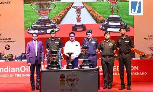 डूरंड कप 2026: ट्रॉफी टूर के साथ झारखंड ने किया ऐतिहासिक मेजबानी का स्वागत डूरंड कप 2026: ट्रॉफी टूर के साथ झारखंड ने किया ऐतिहासिक मेजबानी का स्वागत