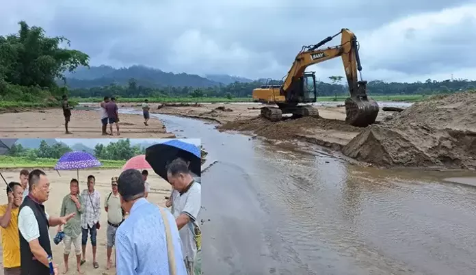 RUKSIN: नदी का बहाव बदलने के कार्य का विधायक ने किया निरीक्षण, समय पर पूरा करने के निर्देश RUKSIN: नदी का बहाव बदलने के कार्य का विधायक ने किया निरीक्षण, समय पर पूरा करने के निर्देश