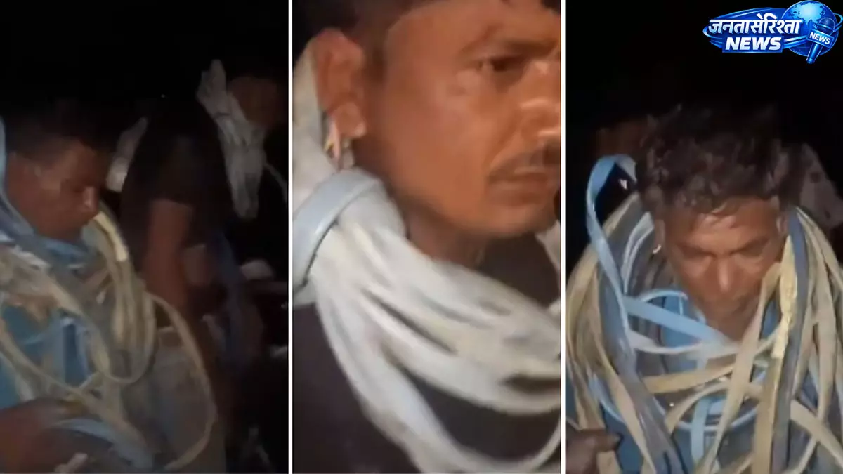 Ujjain : बोरवेल का केबल और वॉल्व चोरी करते पकड़े गए दो युवक Ujjain : बोरवेल का केबल और वॉल्व चोरी करते पकड़े गए दो युवक