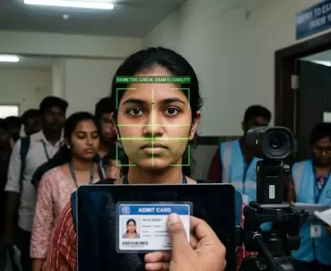 Telangana: परीक्षा में शामिल होने की पात्रता को फेशियल रिकग्निशन से जोड़ा गया Telangana: परीक्षा में शामिल होने की पात्रता को फेशियल रिकग्निशन से जोड़ा गया