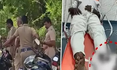 Chennai: हिस्ट्रीशीटर करुप्पु ने पुलिस पर किया हमला, जवाबी कार्रवाई में घायल Chennai: हिस्ट्रीशीटर करुप्पु ने पुलिस पर किया हमला, जवाबी कार्रवाई में घायल