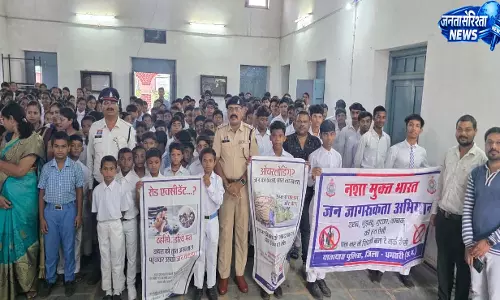धमतरी पुलिस ने चलाया जागरूकता अभियान, विद्यार्थियों को दी साइबर सुरक्षा जानकारी धमतरी पुलिस ने चलाया जागरूकता अभियान, विद्यार्थियों को दी साइबर सुरक्षा जानकारी