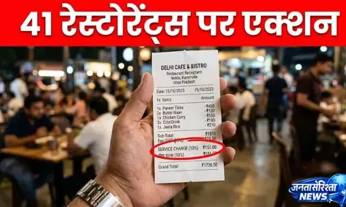Chaayos समेत 41 रेस्टोरेंट्स पर कार्रवाई, सर्विस चार्ज को लेकर सख्ती Chaayos समेत 41 रेस्टोरेंट्स पर कार्रवाई, सर्विस चार्ज को लेकर सख्ती