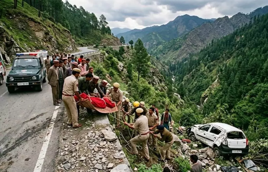Shimla: शिमला में कार हादसा, गहरी खाई में गिरने से दो लोगों की मौत Shimla: शिमला में कार हादसा, गहरी खाई में गिरने से दो लोगों की मौत