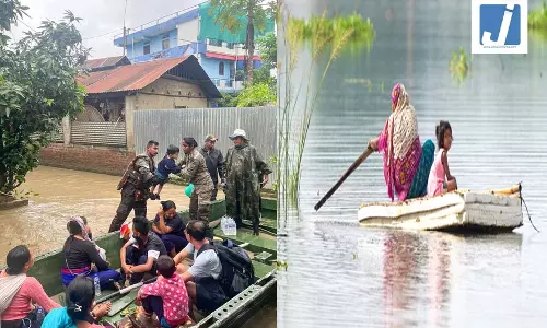 असम में बाढ़: भारतीय सेना ने ऑपरेशन जल राहत शुरू किया असम में बाढ़: भारतीय सेना ने ऑपरेशन जल राहत शुरू किया