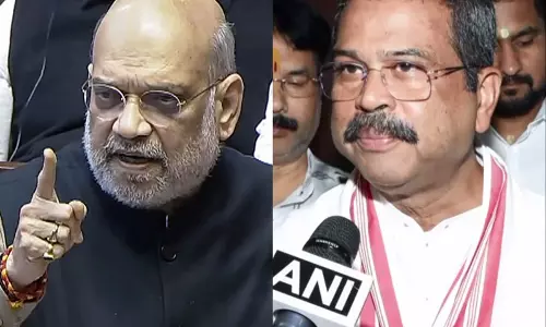 CJP के विरोध-प्रदर्शन के बीच अमित शाह और धर्मेंद्र प्रधान ने की बैठक CJP के विरोध-प्रदर्शन के बीच अमित शाह और धर्मेंद्र प्रधान ने की बैठक