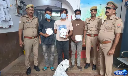 चोरी की वारदातों का खुलासा, पुलिस ने तीन शातिर बदमाशों को पकड़ा चोरी की वारदातों का खुलासा, पुलिस ने तीन शातिर बदमाशों को पकड़ा