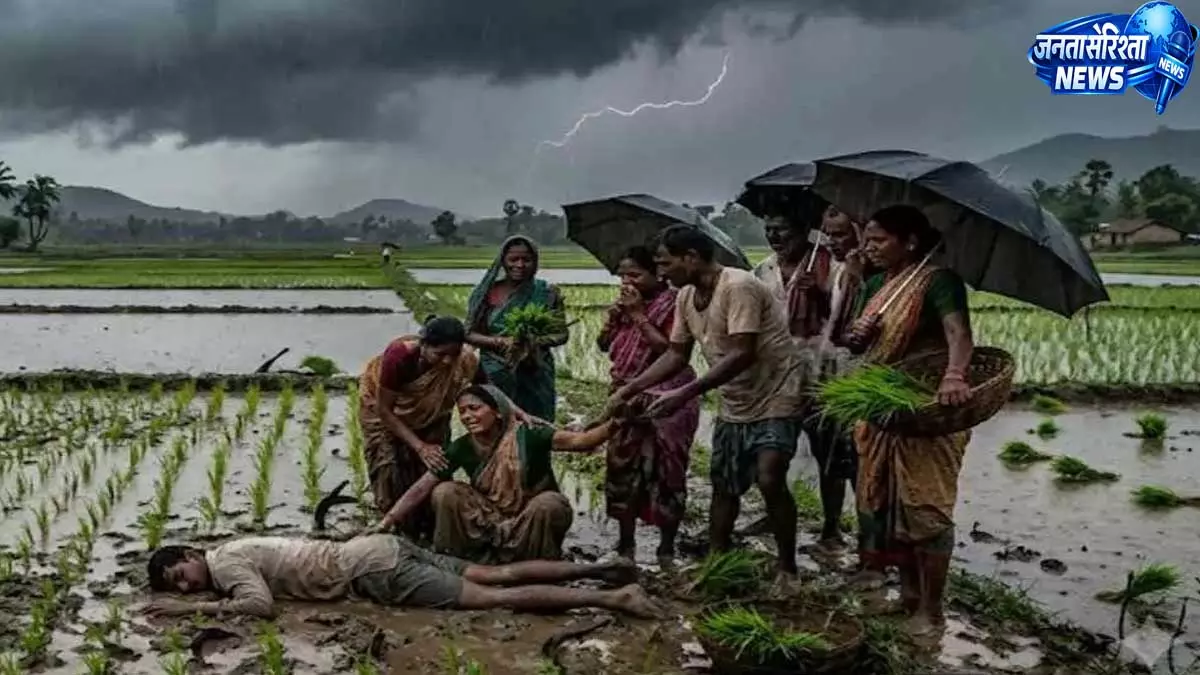 Jamtara: खेत में ट्रैक्टर लगवा रहे किसान पर गिरी बिजली, मौके पर ही मौत Jamtara: खेत में ट्रैक्टर लगवा रहे किसान पर गिरी बिजली, मौके पर ही मौत