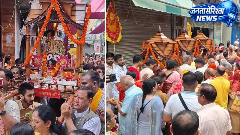 हिमाचल की सबसे बड़ी रथ यात्रा से भक्तिमय हुआ नाहन हिमाचल की सबसे बड़ी रथ यात्रा से भक्तिमय हुआ नाहन
