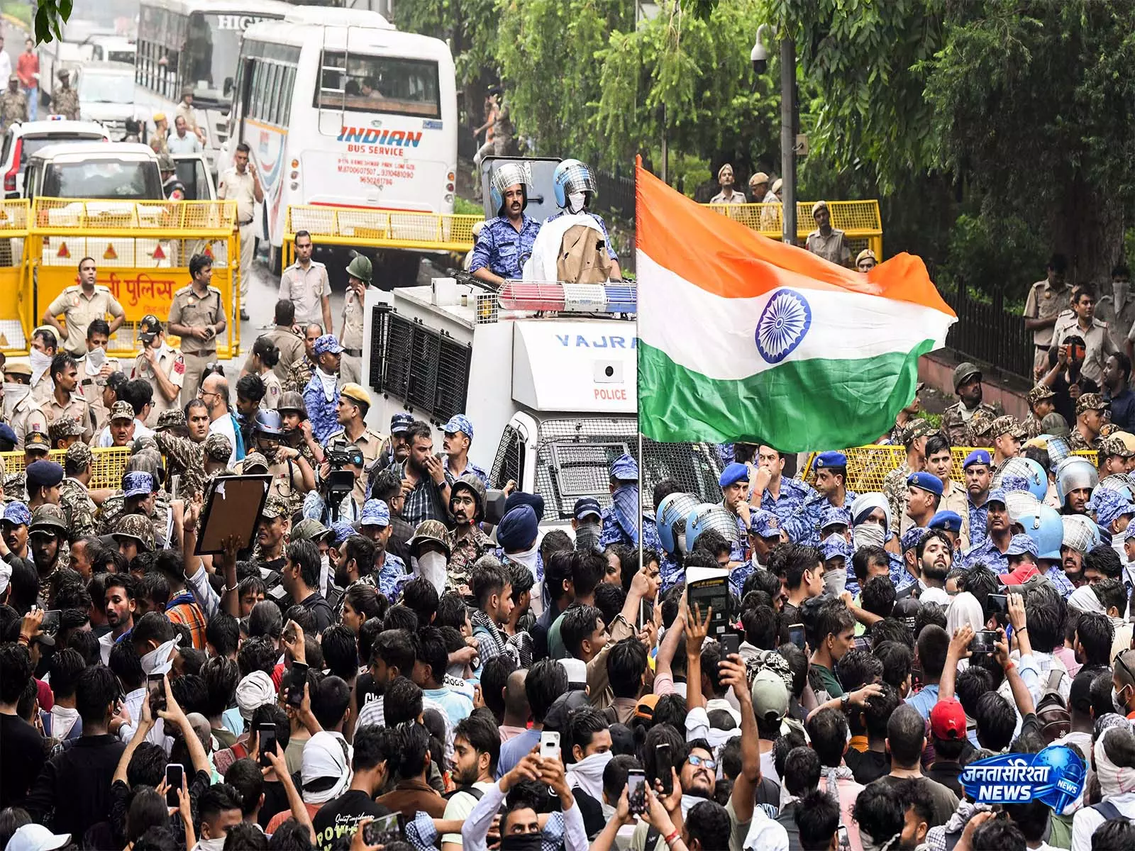 CJP प्रदर्शन पर दिल्ली पुलिस की शांति बनाए रखने की अपील