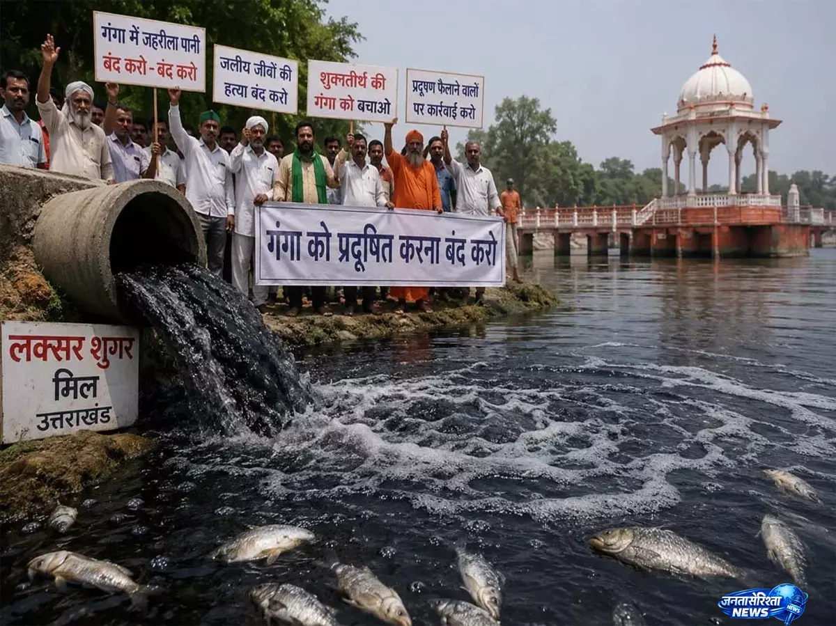 Ganges; में काला पानी प्रवाह पर सख्त हुआ वन विभाग, जांच शुरू Ganges; में काला पानी प्रवाह पर सख्त हुआ वन विभाग, जांच शुरू