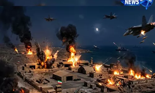 US-Iran Conflict: अमेरिकी मिसाइल हमलों से दहला ईरान, होर्मुज जलडमरूमध्य बंद US-Iran Conflict: अमेरिकी मिसाइल हमलों से दहला ईरान, होर्मुज जलडमरूमध्य बंद