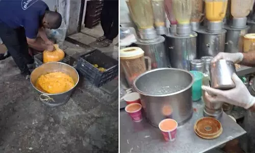 Jaipur: मिलावट की आशंका पर कार्रवाई, जूस सेंटर का 50 किलो पल्प कराया नष्ट Jaipur: मिलावट की आशंका पर कार्रवाई, जूस सेंटर का 50 किलो पल्प कराया नष्ट