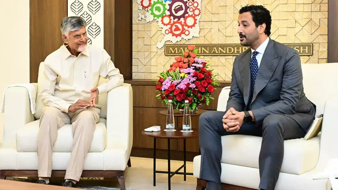 आंध्र प्रदेश में बड़ा निवेश: UAE और चंद्रबाबू नायडू के बीच फ़ूड क्लस्टर पर अहम चर्चा आंध्र प्रदेश में बड़ा निवेश: UAE और चंद्रबाबू नायडू के बीच फ़ूड क्लस्टर पर अहम चर्चा
