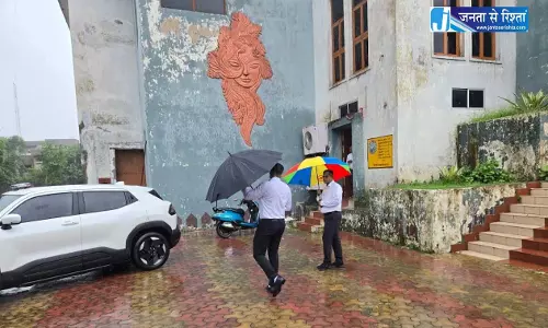 रायगढ़ में लगातार हो रही बारिश, कलेक्टर ने जलभराव क्षेत्रों का किया निरीक्षण