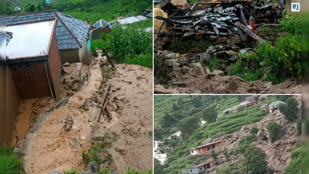 बादल फटने से भारी तबाही, 15 मकान और स्कूल मलबे में दबे बादल फटने से भारी तबाही, 15 मकान और स्कूल मलबे में दबे