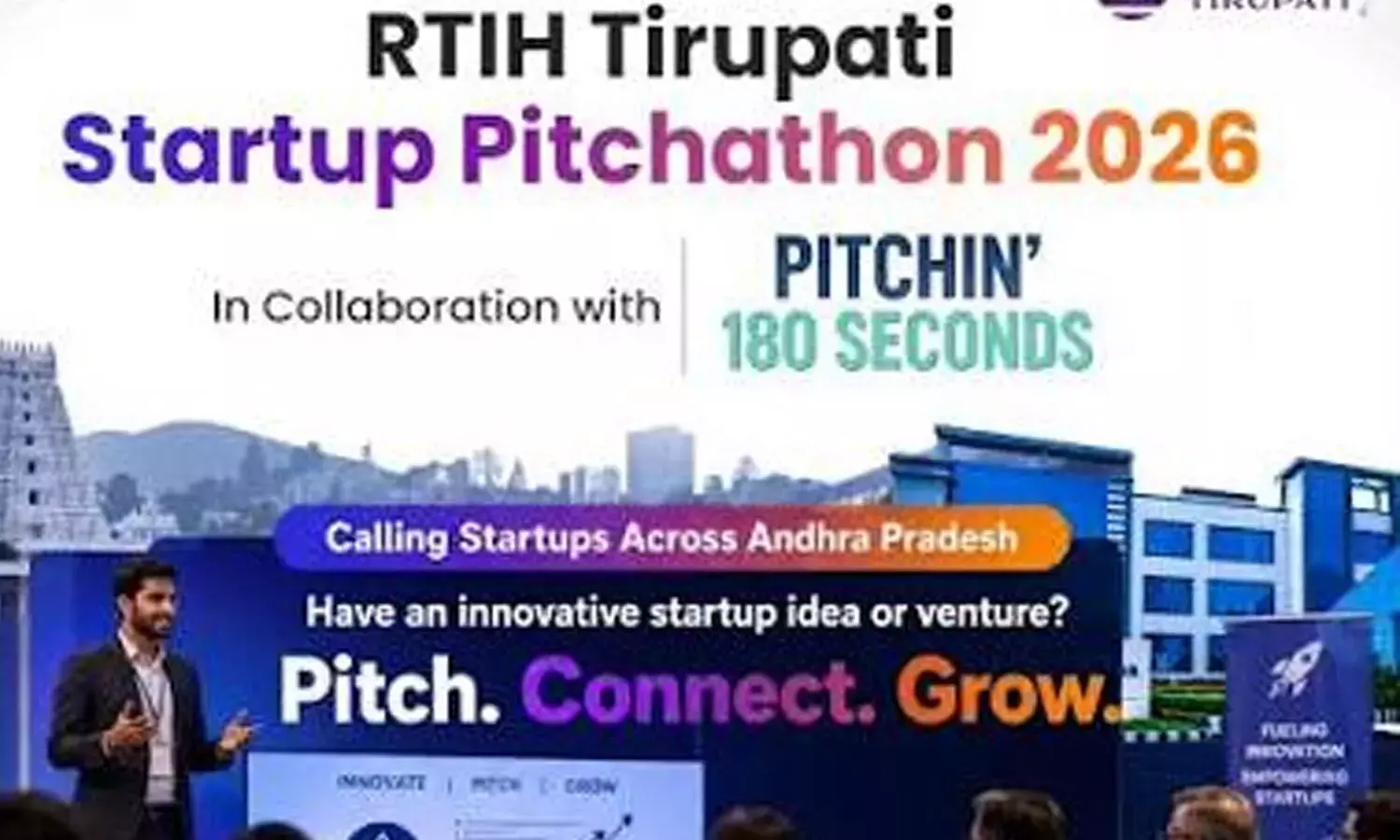 RTIH तिरुपति ने युवा इनोवेटर्स को प्रोत्साहित करने के लिए स्टार्टअप पिचथॉन 2026 की मेजबानी की RTIH तिरुपति ने युवा इनोवेटर्स को प्रोत्साहित करने के लिए स्टार्टअप पिचथॉन 2026 की मेजबानी की