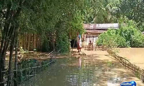 Assam बाढ़ का कहर, जोरहाट के 4 गांव जलमग्न