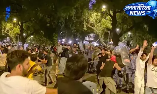 प्रदर्शन के बीच पत्थरबाजी, पुलिस ने बढ़ाई सुरक्षा व्यवस्था