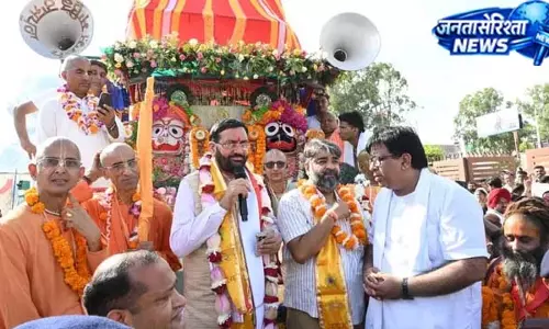 सीएम सैनी और राज्यपाल ने खींचा भगवान जगन्नाथ रथ, दिया स्वच्छता संदेश