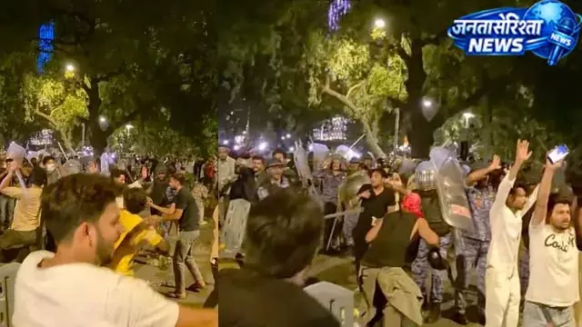प्रदर्शन के बीच पत्थरबाजी, पुलिस ने बढ़ाई सुरक्षा व्यवस्था प्रदर्शन के बीच पत्थरबाजी, पुलिस ने बढ़ाई सुरक्षा व्यवस्था