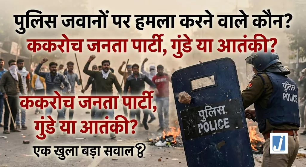 पुलिस जवानों पर हमला करने वाले कौन? ककरोच जनता पार्टी, गुंडे या आतंकी? पुलिस जवानों पर हमला करने वाले कौन? ककरोच जनता पार्टी, गुंडे या आतंकी?