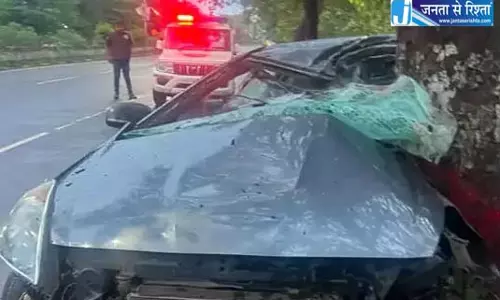 भिलाई में 2 युवकों की मौत, पेड़ से टकराई कार भिलाई में 2 युवकों की मौत, पेड़ से टकराई कार