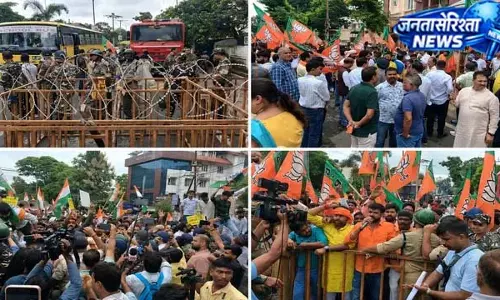 JPSC विवाद पर रांची में कांग्रेस-BJP आमने-सामने JPSC विवाद पर रांची में कांग्रेस-BJP आमने-सामने