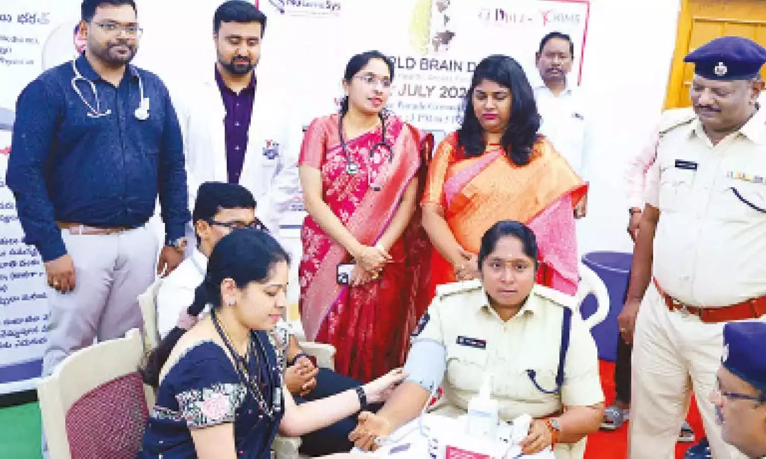 नेल्लोर KIMS ने पुलिस के लिए निःशुल्क चिकित्सा शिविर आयोजित किया