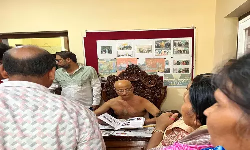 RSWM मंडपम में आचार्य पुलक सागर का आगमन, जवाहर फाउंडेशन के जनसेवा कार्यों की की प्रशंसा RSWM मंडपम में आचार्य पुलक सागर का आगमन, जवाहर फाउंडेशन के जनसेवा कार्यों की की प्रशंसा