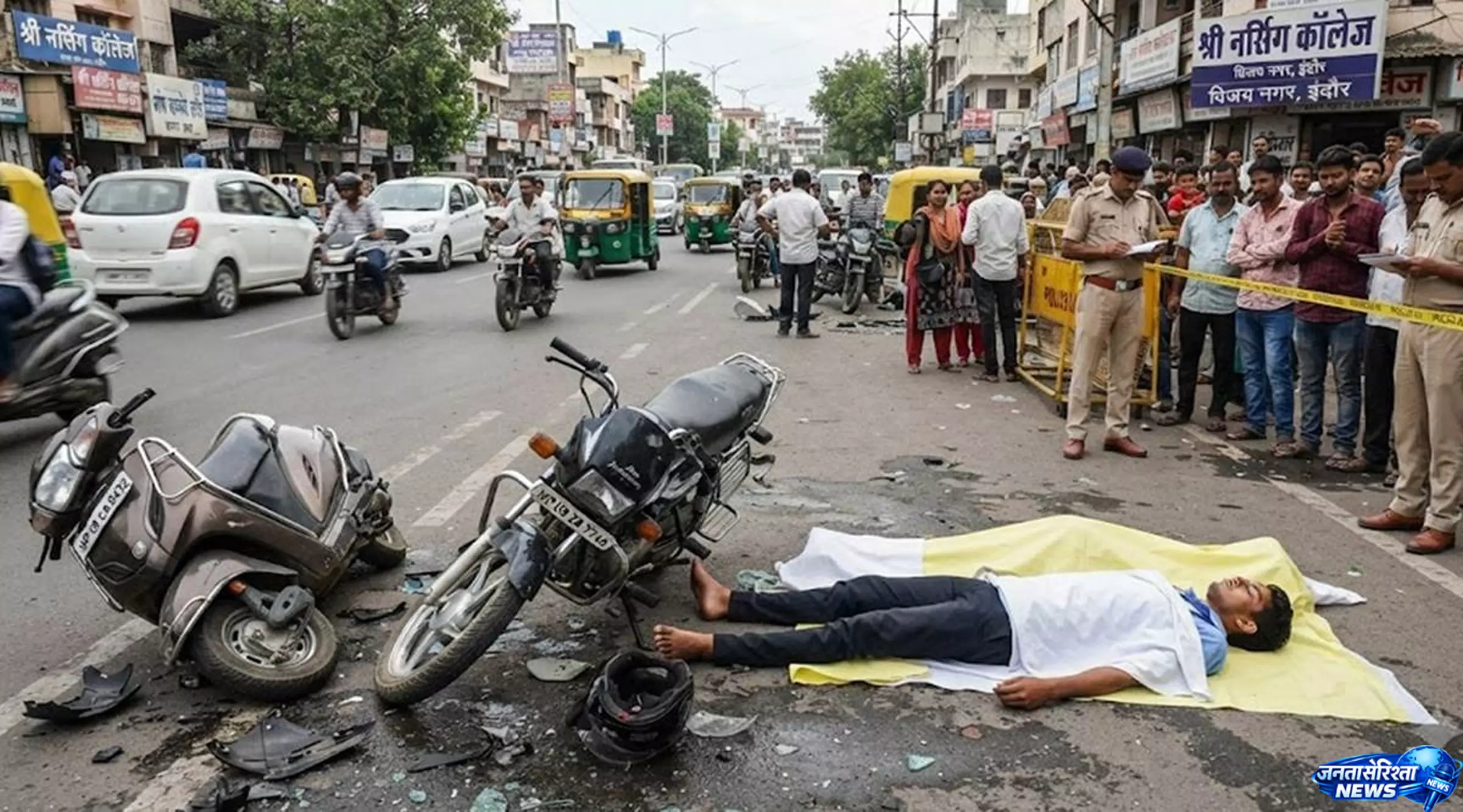 Indore जाते समय दर्दनाक हादसा, नर्सिंग छात्रा ने गंवाई जान Indore जाते समय दर्दनाक हादसा, नर्सिंग छात्रा ने गंवाई जान