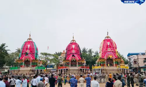 पुरी में आज भगवान जगन्नाथ की बहुडा यात्रा पुरी में आज भगवान जगन्नाथ की बहुडा यात्रा