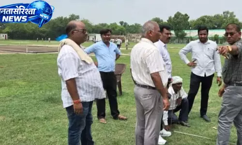 Yogi के दौरे की तैयारी तेज, स्टेडियम में मंच-हेलीपैड का काम शुरू Yogi के दौरे की तैयारी तेज, स्टेडियम में मंच-हेलीपैड का काम शुरू