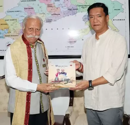 ITANAGAR: राज्यपाल और मुख्यमंत्री ने राज्य की विकास प्राथमिकताओं पर की अहम चर्चा ITANAGAR: राज्यपाल और मुख्यमंत्री ने राज्य की विकास प्राथमिकताओं पर की अहम चर्चा
