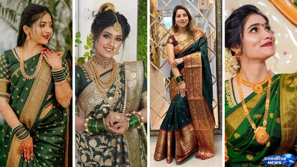 हरियाली तीज से पहले ट्रेंड में हरी साड़ियां, ऐसे करें स्टाइल हरियाली तीज से पहले ट्रेंड में हरी साड़ियां, ऐसे करें स्टाइल