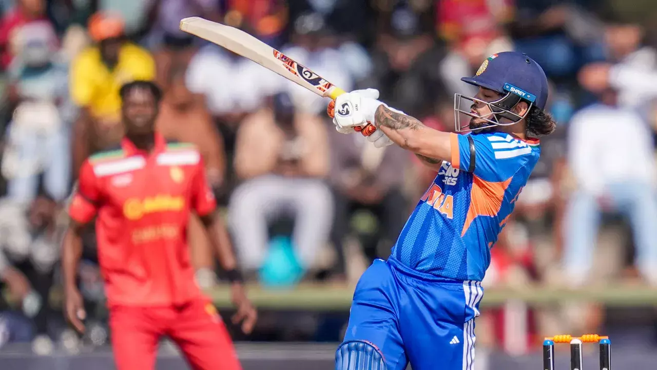 किशन और तिलक ने जड़े अर्धशतक, भारत का स्कोर ज़िम्बाब्वे के खिलाफ 219/5 पहुँचाया किशन और तिलक ने जड़े अर्धशतक, भारत का स्कोर ज़िम्बाब्वे के खिलाफ 219/5 पहुँचाया