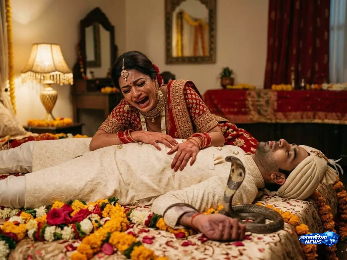 Wedding की खुशियां पलभर में मातम में बदलीं, सुहागरात पर सांप ने छीनी दूल्हे की जान Wedding की खुशियां पलभर में मातम में बदलीं, सुहागरात पर सांप ने छीनी दूल्हे की जान