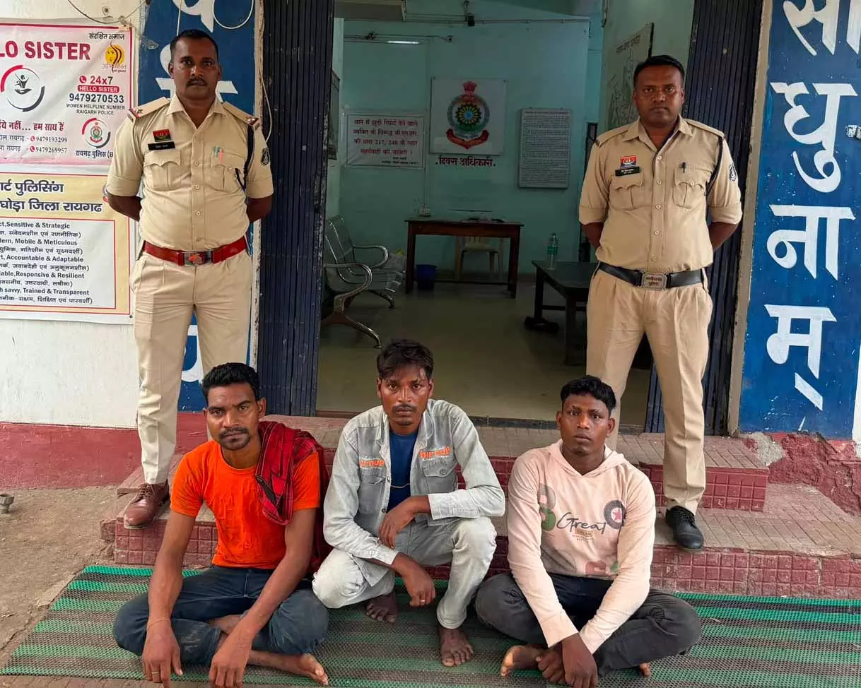 निर्माणाधीन SECL कॉलोनी में चोरी का खुलासा, तीन आरोपी गिरफ्तार निर्माणाधीन SECL कॉलोनी में चोरी का खुलासा, तीन आरोपी गिरफ्तार