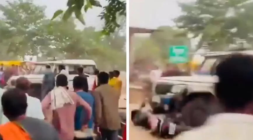 पन्ना में शराबी युवक ने चुराई पुलिस की गाड़ी, बाजार में मचाया हड़कंप; वीडियो वायरल पन्ना में शराबी युवक ने चुराई पुलिस की गाड़ी, बाजार में मचाया हड़कंप; वीडियो वायरल