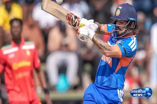 India vs Zimbabwe: ईशान-तिलक की फिफ्टी, भारत ने जिम्बाब्वे को दिया 220 रन का लक्ष्य India vs Zimbabwe: ईशान-तिलक की फिफ्टी, भारत ने जिम्बाब्वे को दिया 220 रन का लक्ष्य