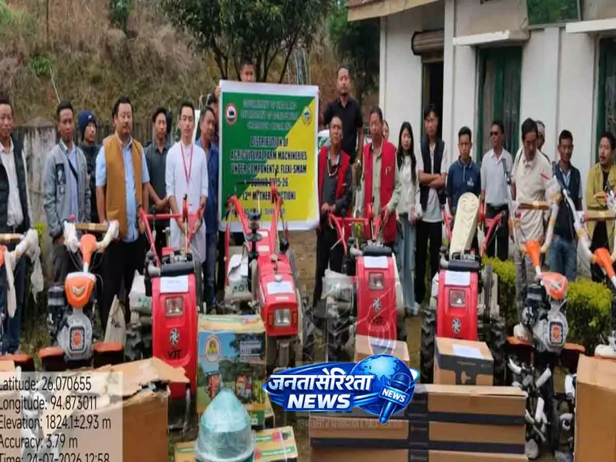 Nagaland: SMAM मशीनरी शमाटोर पहुँची Nagaland: SMAM मशीनरी शमाटोर पहुँची