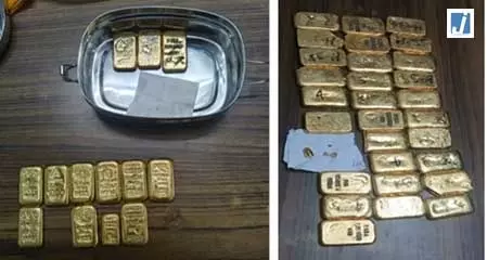 DRI की बड़ी कार्रवाई: 27 किलो से अधिक तस्करी का विदेशी सोना जब्त, 12 आरोपी गिरफ्तार DRI की बड़ी कार्रवाई: 27 किलो से अधिक तस्करी का विदेशी सोना जब्त, 12 आरोपी गिरफ्तार