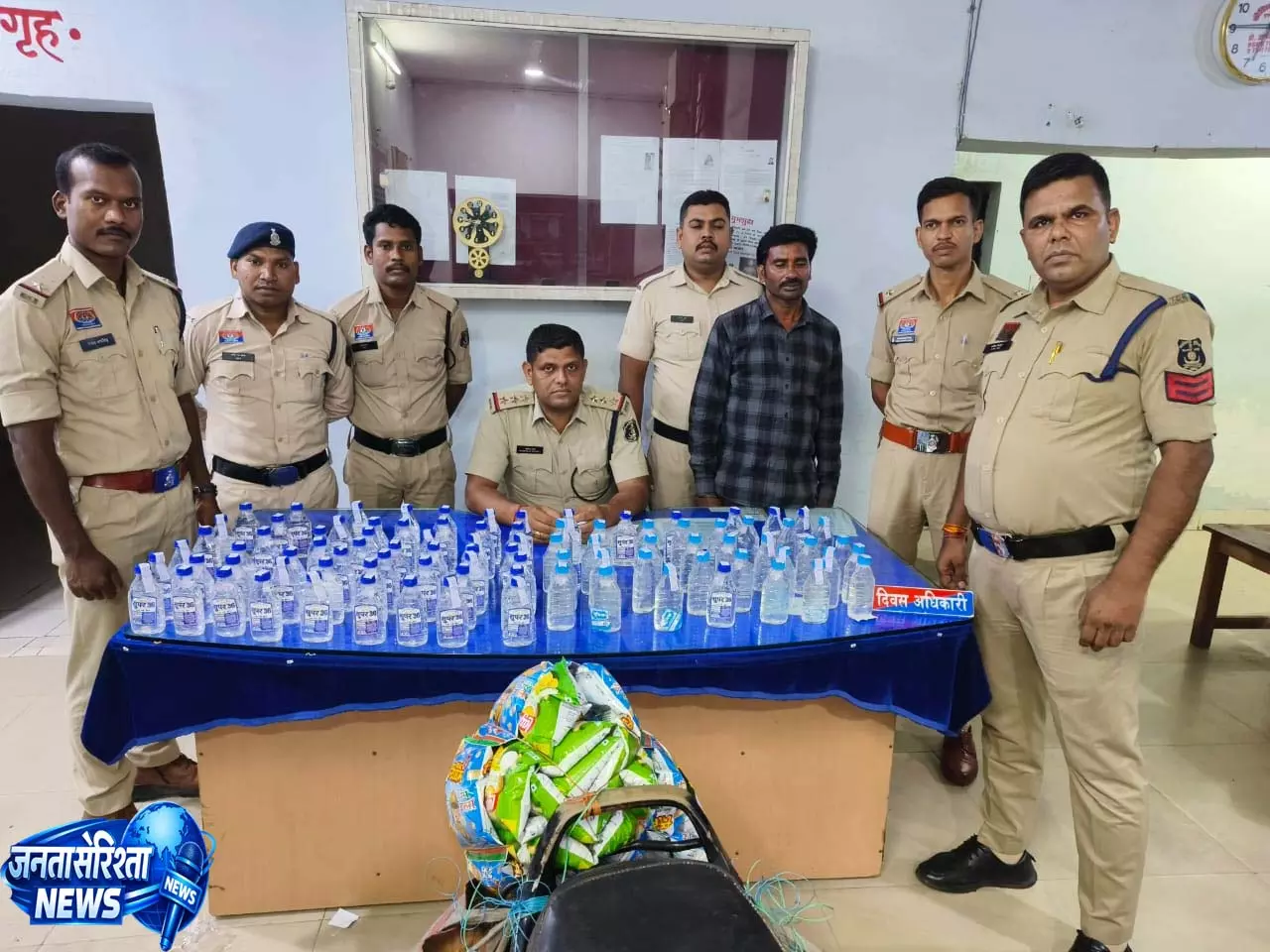 अवैध शराब परिवहन पर हिर्री पुलिस की कार्रवाई, आरोपी गिरफ्तार